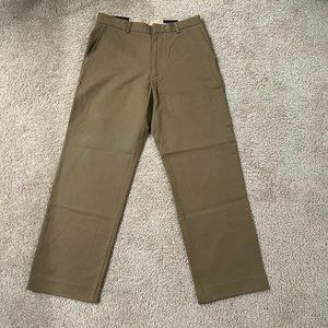 Banana Republic Dress Chino Size 32x34 Straight Fit Classic Pants Brown Cotton